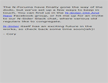 Tablet Screenshot of forums.n-sider.com